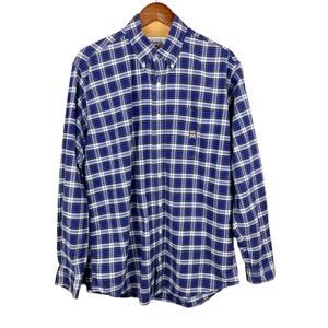 Cinch Shirt Miller Style Button Down Long Sleeve Purple Cotton Men’s M